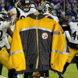 Vintage Pro Player Reversible Pittsburg Steelers Jacket